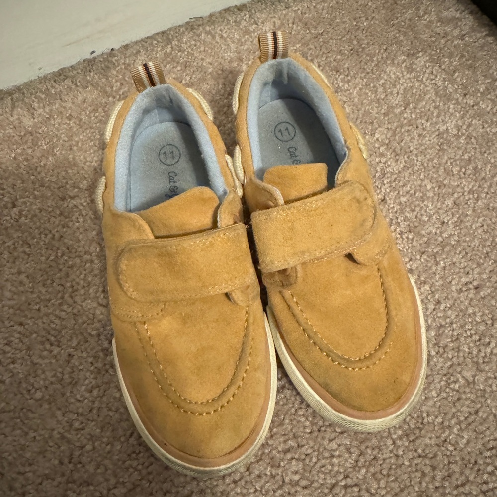 Tan boat shoes